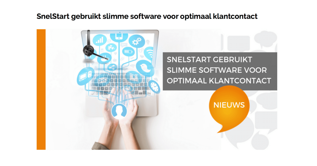 Snelstart gebruikt CC4Skype voor klantcontact